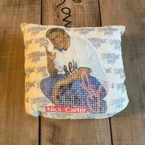 Nick Carter Backstreet Boys Vintage Rare Pillow